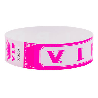 Logo Gedrukt VIP Papier Armbanden, waterdicht, traanbestendig Toegangsbewijs Wegwerppapier Armbanden