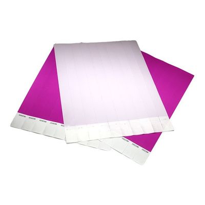 Custom Logo Printing Tyvek papieren polsbanden, diverse gekleurde papieren polsbanden