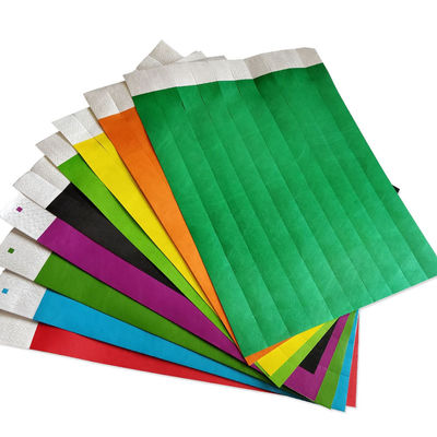 Snap Closure Tyvek papieren polsbanden Custom logo printing voor evenementen en identificatie