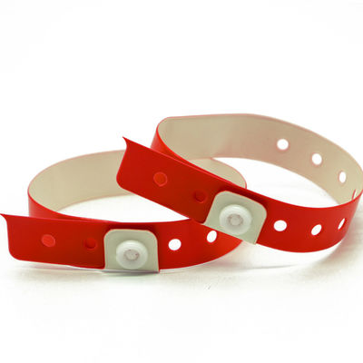 Waterdicht vinyl PVC polsband voor eenmalige evenementen aangepast logo en duurzaam