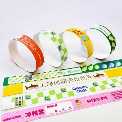 milieuvriendelijke en aanpasbare papieren evenementarmbanden voor evenementen en beurzen in de gemeenschap