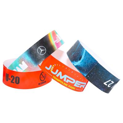 Waterdichte festival Tyvek polsbandjes perfect voor beurzen en festivals in verschillende kleuren