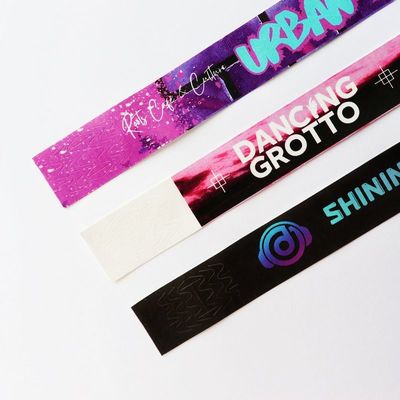 Warmtebestendige aangepaste Tyvek-armbanden Bulk-armbanden voor bruiloft