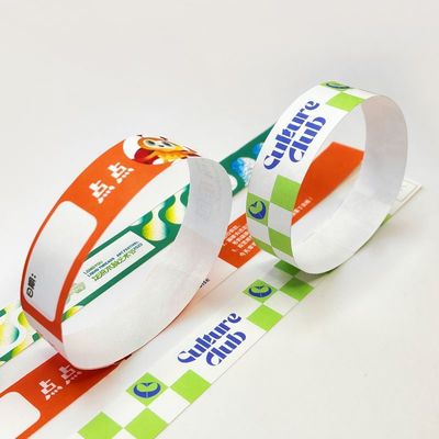 Barcoding Waterdicht Koel Auto Tickets Armband Armbanden voor Kinderpark in Wit Rood Blauw of op maat