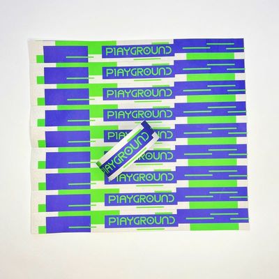 Gepersonaliseerd logo drukken Tyvek papieren polsbandjes met verstelbare en snap sluiting