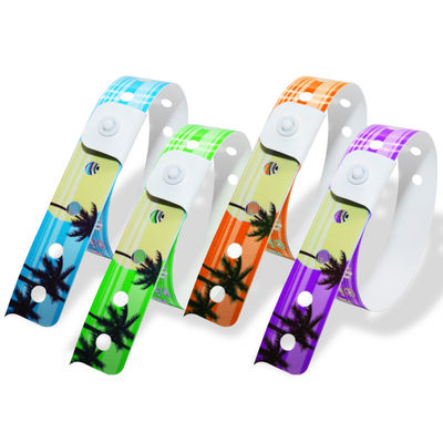2025 Eenmalige ID-armbanden Vinyl PVC Custom L-vormige armband voor reclame-evenementen