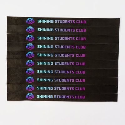 Volkleurend drukken Tyvek papier evenement polsbandjes verstelbaar en aanpasbaar voor elke gelegenheid