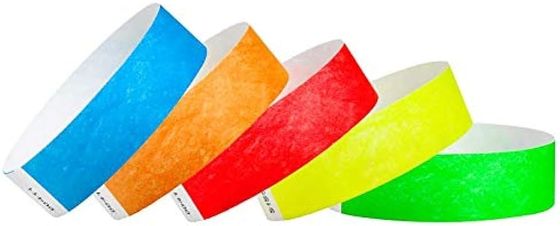 Custom Your Plain Color Tyvek Papier Materiaal Armbanden Duurzaam En Waterdicht Evenement Veiligheid