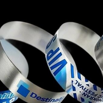 Customizable Glitter Party Wristbands for Festive Event Entry & Promotion