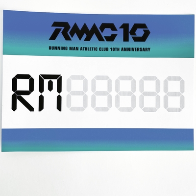 Papier Tyvek Bib Nummer voor racen - Aanpasbare scherm gedrukte race Bibs